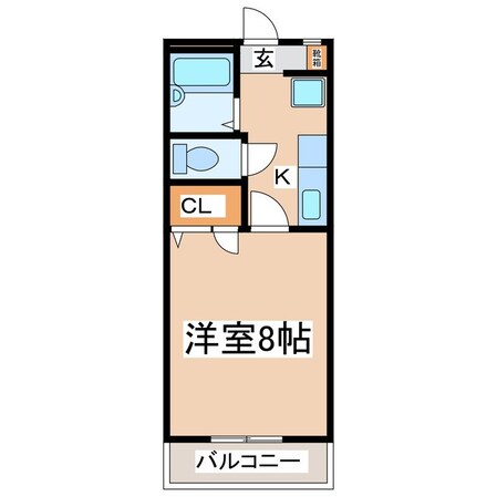 ハーベスト踏入Ａ棟の物件間取画像